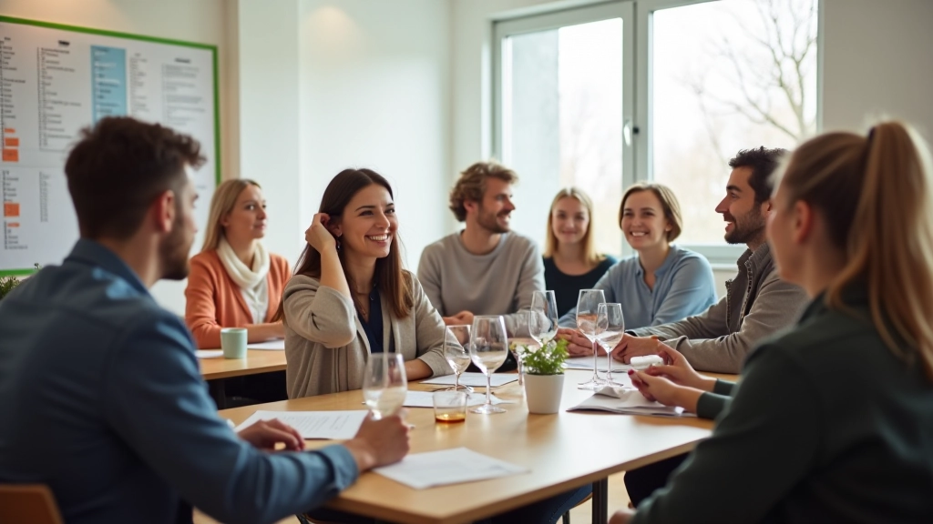 Adult language class in progress